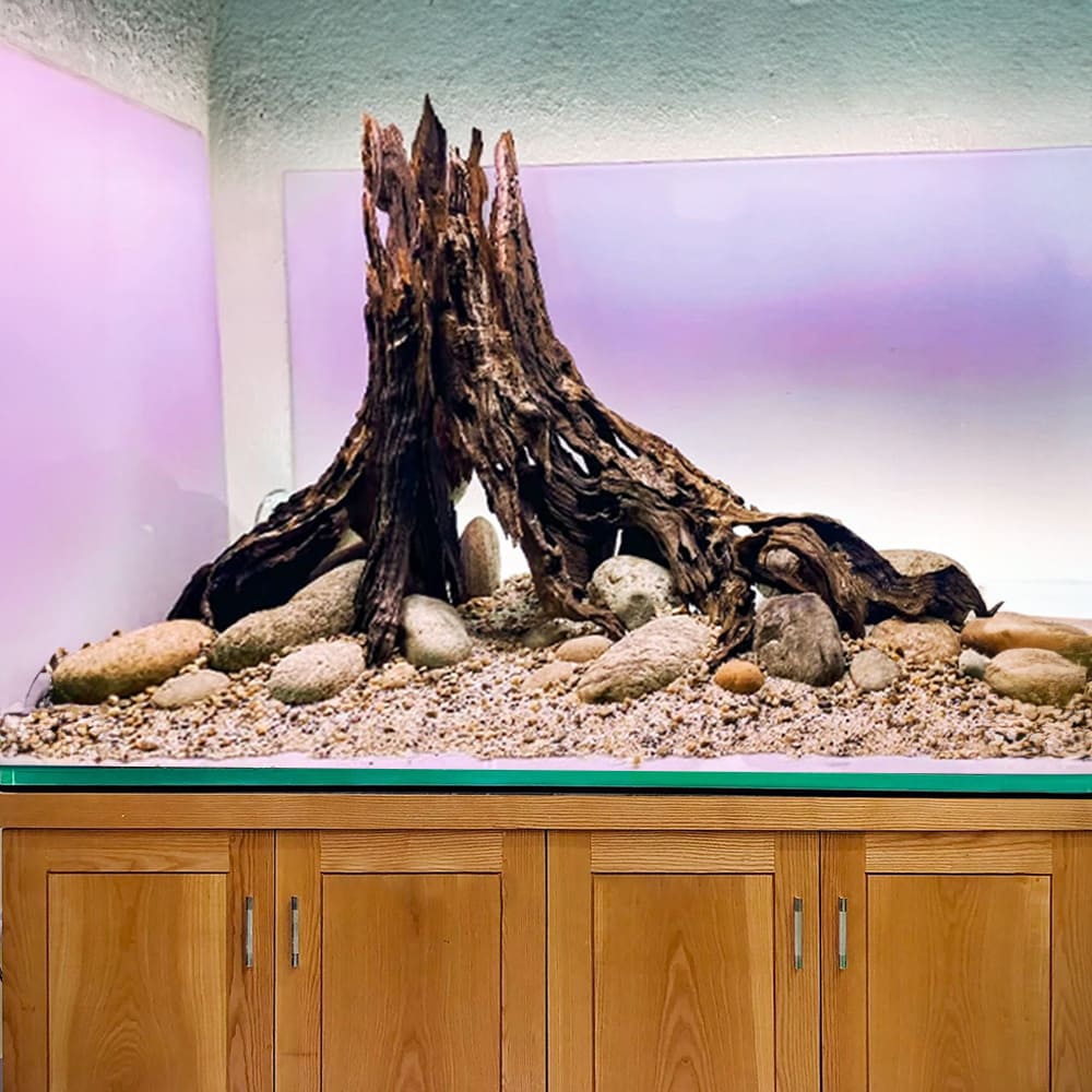 Aquarium driftwood stump tree bonsai aquascape plants fish tank decorations