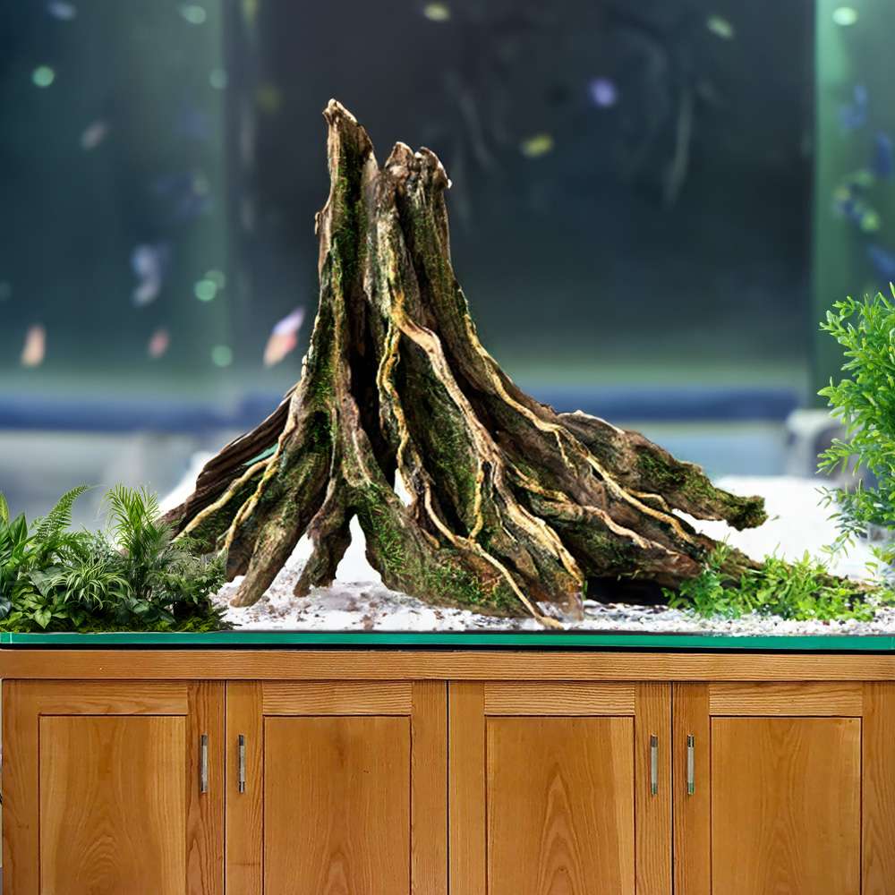 Aquarium driftwood stump wood fish tank plants