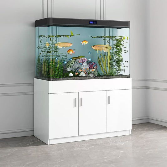 Aquarium stand solid wood cabinet sturdy support for fish tank