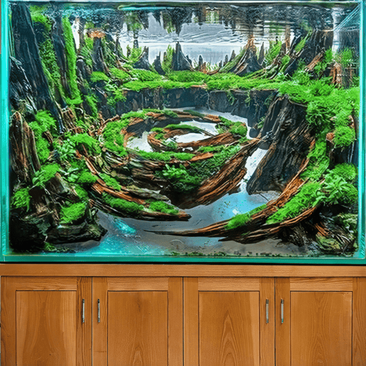 Driftwood aquarium aquascape infinite spiral hardscape for fish tank decorations