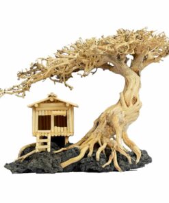 Bonsai driftwood with fish house aquarium fish tank decorations