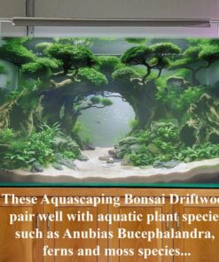 Driftwood Bonsai Aquarium Aquascape rock hardscape cave fish tank drift wood decorations 20