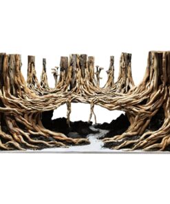 Driftwood aquarium hideout cave aquascape hardscape decor fish tank background