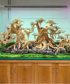 Driftwood bonsai tree rock cave aquascape hardscape hideout decorations fish tank