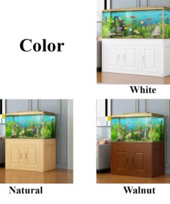 Aquarium stand solid wood cabinet wooden fish tank stand accessories decor