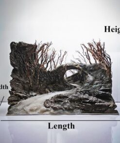 Large aquarium driftwood rock cave aquascape hardscape hideout decorations fish tank 3