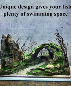 Large aquarium driftwood rock cave aquascape hardscape hideout decorations fish tank 8