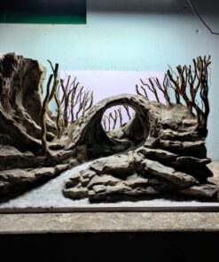 Large aquarium driftwood rock cave aquascape hardscape hideout decorations fish tank 9